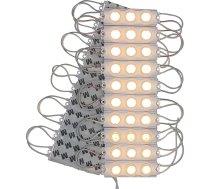 12 V LED modulis malu apstarošanai - 20 gab. 3 W/240 lm silti baltā krāsā - IP67 ūdensizturīgi SMD LED iesmidzināšanas moduļi kā fona apgaismojums reklāmas tehnoloģijās