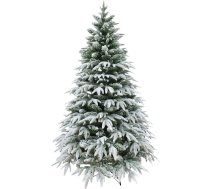4ft/1.2m Mākslīgā Ziemassvētku egle Lapzemes egle - sniegota zaļa 332 PE/PVC zaru gali, salokāms metāla statīvs mājas Ziemassvētku rotājumiem