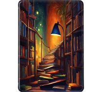 Futrālis Kindle Paperwhite 2015/2013/2012 Flip Silicone Case, Auto Wake or Sleep Magnetic TPU Case, Blue Gold Marble Peony Pattern Case Kindle Paperwhite 7th/6th/5th Gen (9)
