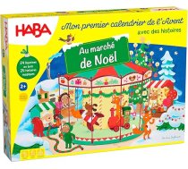 Haba - Adventes kalendārs - Ziemassvētku tirdziņā - 24 ar mīlestību veidotas koka figūriņas un 3D spēļu fons - bērniem no 2 gadu vecuma
