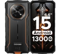 DOOGEE Fire 5 Āra mobilais tālrunis bez līguma Android 15, 13000 mAh liela baterija, 6,6" HD + 90 Hz, 13 MP + 8 MP Āra viedtālrunis, 12 GB RAM/64 GB ROM (2TB), trīskāršs karšu slots/Face ID/NFC/OTG/GPS