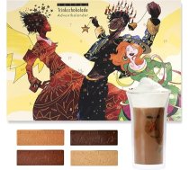 Zotter Organic & Fairtrade dzeramā šokolādes adventes kalendārs 2025 - 24 ar rokām gatavotas šokolādes tāfelītes 17 šķirnēs - ilgtspējīgs šokolādes kalendārs - Ziemassvētku šokolāde šokolādes mīļotājiem