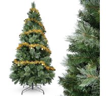 YEAUPE PRO Mākslīgā PVC Ziemassvētku eglīte 170 cm ar 800 uzgaļiem, 3 daļas vieglai montāžai, kompakta, metāla statīvs