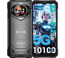 DOOGEE S200 X 5G āra mobilais tālrunis bez līguma, 32GB + 512GB/2TB MTK 7050 izturīgs viedtālrunis, 10100mAh, 100MP + 20MP + 32MP AI, 6,72 collu FHD + 120Hz, 1,32 collu AMOLED aizmugures ekrāns, NFC/Face ID