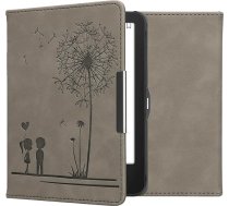 kwmobile Korpuss saderīgs ar Tolino Vision 1/2/3/4 HD Case - Mākslīgās ādas vāciņš - Dandelion Love Grey