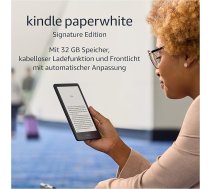 Sertificēts un atjaunots Kindle Paperwhite Signature Edition (32GB) - Ar 6,8" displeju, bezvadu uzlādi - Reklāma - Denim Blue