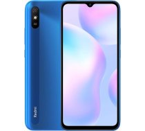 Xiaomi Redmi 9A viedtālrunis, 2GB RAM, 32GB ROM, 6,53 collu HD+ MTK Helio G25 Octa-Core procesors, Dual SIM + Micro SD, 13 MP kamera, AI Face Unlock globālā versija (zila)