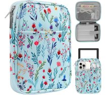 HoYiXi Universal Sleeve Case for 6-6.8 Inch E-Book Reader Compatible with 6.8 Inch Kindle Paperwhite 2025-2012/6 Inch Kindle, 6-6.8 Inch Pocketbook/Kobo/Tolino E-Book Reader, Flower 2