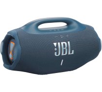 JBL Boombox 4 portatīvais Bluetooth skaļrunis, JBL Pro Sound ar AI Sound Boost, IP68 ūdensizturīgs un putekļu izturīgs, līdz 34 stundām atskaņošanas, Auracast multi-speaker, 2 Bass Boost režīmi, zils