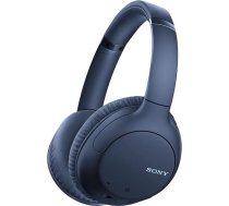 Sony WH-CH710N bezvadu trokšņu slāpēšanas austiņas ar 35 stundu akumulatora darbības laiku, ātru uzlādi, iebūvētu mikrofonu un balss palīgu, zilas (atjaunotas)
