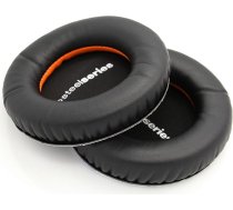INF Ausu spilventiņi priekš Steelseries Siberia V2 ādas imitācijas rezerves ausu spilventiņi Black 1 Pair
