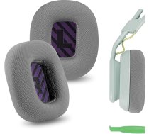 Geekria Comfort rezerves tīklveida ausu spilventiņi Astro Gaming A10 Gen 2 austiņu ausu spilventiņiem austiņu austiņu ausu spilventiņi auss vāciņa remonta detaļas (pelēks/ violets)