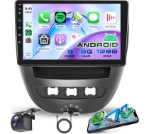 8 kodolu 6G+128G bezvadu Carplay Android 15 auto radio Toyota Aygo Peugeot 107 Citroën C1 2004-2014