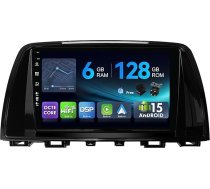 [6G + 128G, Octa-Core] - MSD Auto Radio priekš Mazda Atenza Mazda 6 2012-2015 | Android 15 GPS navigācijas radio | CarPlay Android Auto stūres vadības pults Dual Band WiFi DSP DAB | Atpakaļgaitas kamera MIC |