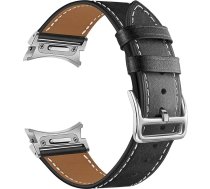 TRUMiRR Ādas siksniņa, saderīga ar Galaxy Watch 7 6 40 mm 44 mm/Watch 6 Classic 43 mm 47 mm, pogas aizdare, bez spraugas, bez tapas, ādas sporta siksniņa Samsung Galaxy Watch 7 6 6 5/5 Pro/4/4/4
