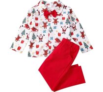 Zīdaiņu zēni meitenes Ziemassvētku tērpi Bērnu rudens Patchwork Ziemassvētku garas piedurknes Romper Jumpsuit Bodysuit cepure apģērbs toddler Cute Xmas apģērbu komplekts A-69