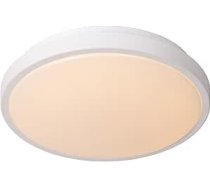 LUCIDE DASHER - Vannas istabas griestu gaisma - Diametrs 29,3 cm - LED - 1 x 12 W 2700 K - IP44 - Kustības un dienas/nakts sensors - Balta