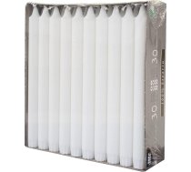 30 gab Lustras sveces, Ø 2,3 cm, 24 cm, baltas, no 100% stearīna, Papstar 86416
