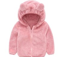 Toddler meitenes zēni z kapuci jaka ar rāvējslēdzēju Teddy Coat silts ziemas apģērbs