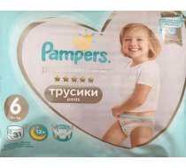 Pampers Premium Care biksītes 6 izmērs 15+ kg, 31 gab. iepakojums