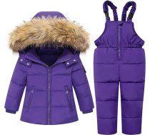 QINQNC Ģimenes apģērbs Ziemassvētku dūriens Jogging Suit Bērnu dūnu jaka komplekts meitenēm 1 6 Vecs bērnu slēpošanas kostīms dūriens Pulovers meitenes Kawaii apģērbs