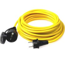 as - Schwabe pagarinātājs 15 m - 220-230 V, 16 A Schuko / Euro kontaktdakša - Strāvas pagarinātājs būvlaukumam un dārzam - Pagarinātājs lietošanai ārpus telpām - IP44 - Ražots Vācijā - Dzeltens I 60353