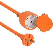 Electraline 20857037F Dārza aizsargkontaktu pagarinātājs - Balts - Plastmasas kabelis - IP20 / Pagarinātājs ar bērnu aizsardzību / Eiropas 2 kontaktu kontaktdakša 16 A, 40 m