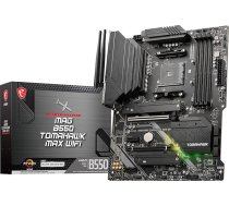 MSI MAG B550 Tomahawk Max WiFi pamatplate ATX, AM4 - AMD Ryzen 5000 Ready - DDR4 Boost 5100+MHz/OC, PCIe 4.0 & 3.0 x16, M.2 Gen4 & Gen3, 2.5G LAN, Wi-Fi 6E, Bluetooth 5.2