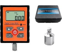 HEALBYBLE 3-340 Nm Digitālais griezes momenta mērītājs 1/2 collas 1/4 collas 3/8 collas adaptera mērītājs velosipēda automašīnas KG griezes momenta atslēgas mērinstrumenta testeris Aizdedzes sveces daudzpusīgs griezes moments (13,5-135 Nm)