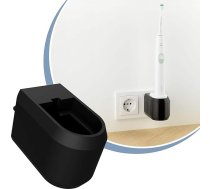 Cleverstation zobu birstes turētājs elektriskajai zobu birstei - piemērots Philips Sonicare zobu birstei melnā krāsā (nepieciešams lādētājs HX6100)
