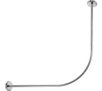 Hershii Regulējams izliekts dušas aizkaru sliedes sienas vannas istabas stūra aizkaru stienis izliekts vanna metāla dušas stienis (80-100cm) x (80-100cm) x (80-100cm) x (80-100cm)