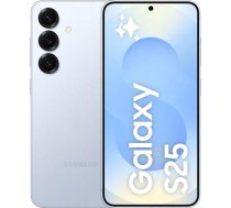 Samsung Galaxy S25 AI viedtālrunis ar Galaxy AI, bez līguma, mobilais tālrunis ar Android, 12 GB RAM, 256 GB atmiņa, 50 MP kamera, ledaini zils