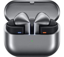 Samsung Galaxy Buds3 Pro bezvadu Bluetooth austiņas, aktīvā trokšņu slāpēšana (ANC), adaptīvā trokšņu slāpēšana, 360 audio, austiņas ausīs ar Hi-Fi skaņu, sudraba krāsā, iekļauts caurspīdīgs vāciņš Anymode