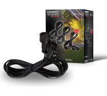 BRILONER - Connect to Shine 12V dārza sistēmas 3 pagarinātāju komplekts 2 m, pagarinātāju komplekts, IP67 pret īslaicīgu iegremdēšanu, kontaktdakšas savienojums, 2 m, melns, aksesuāri