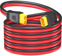 XT60 pagarinājuma kabelis ar savienotāju: 12AWG XT60 pagarinājums no vīrieša līdz sievietei, saderīgs ar saules ģeneratoru RC baterijām Saules panelis (3 metri)
