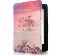 kwmobile Korpuss Amazon Kindle Paperwhite - Grāmatas stila PU ādas aizsargvāciņš e-lasītāja vāciņam Folio (2017 un vecākiem), gaiši rozā/violets/karalīnsarkans