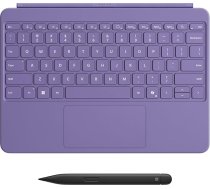 Microsoft Surface Pro 12 collu tastatūra ar plānu pildspalvu, saderīga ar Surface Pro 12 collu, violeta krāsā