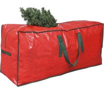 ProPik Ziemassvētku eglītes glabāšanas soma | Piemērota līdz 7 pēdu augstai izjauktai eglītei | 45" x 15" x 20" | Ideāls Ziemassvētku konteiners ar rokturiem un plānu rāvējslēdzēju (sarkans)