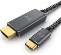 CSL - USB C un HDMI kabelis 2.0-5 m - 4k UHD 3840 x 2160 4K @ 60Hz - 3D kabelis - Thunderbolt 3 saderīgs ar MacBook Pro MacBook Air iMac iPad Surface Book Samsung Galaxy