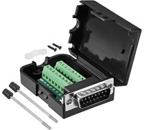 Avotu karte D-sub Breakout Board Connector Solderless Terminal Block Adapter Group 4, DB15-Male to 15 Pin