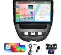 Podofo 10,1 collu autoradio Peugeot 107/Citroen C1/Toyota Aygo, Wireless Carplay, Android Car, 8 Core 4G+64G, DSP/Bluetooth/WiFi/Mirror Link/GPS+Augstskata kamera