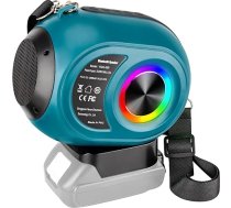 Adisipsoarin Bluetooth skaļrunis Makita 18V LXT akumulatoram, bezvadu skaļrunis ar HD skaņu, TWS savienošana pārī, BT5.3 būvlaukumam, mājas ballītei ārā, pludmales dāvanai (akumulators nav iekļauts)