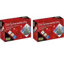 Idena 8325052 LED pasaku gaismas ar 20 LED diodēm silti baltā krāsā, ar 8 stundu taimera funkciju un transformatoru, aptuveni 3,9 m garas, dekorēšanai iekštelpās un ārpus telpām, svētku dekorēšanai, Ziemassvētku dekorēšanai.