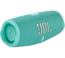 JBL Charge 5 Bluetooth skaļrunis, ūdensnecaurlaidīgs pārnēsājams Boombox ar iebūvētu Powerbank, ar vienu akumulatora uzlādi līdz 20 stundām bezvadu mūzikas baudīšanas, pelēks, tirkīzs