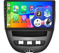 CAMECHO 1G + 32G Auto Radio Android 13 priekš Peugeot 107 / Citroen C1 / Toyota Aygo 2004-2014 Bezvadu Carplay & Android Car 10" ekrāns ar WiFi GPS navigāciju HiFi EQ + atpakaļgaitas kamera