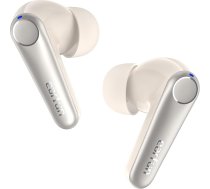 EarFun Air Pro 3 In-Ear Bluetooth austiņas - 43 dB hibrīda aktīvā trokšņu slāpēšana, HiFi skaņa Qualcomm aptX Adaptive, 6 mikrofoni CVC 8.0 zvani, daudzpunktu, 45H akumulators, lietotņu vadība, auzu balta