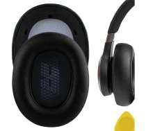 Geekria QuickFit Protein Leather rezerves austiņu spilventiņi JBL Live 650 BTNC, Lifestyle E65BTNC, Duet NC, Live 660 NC austiņām, ausu spilventiņi, ausu vāciņu remonta detaļas (melni)