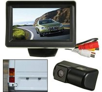 Riloer aizmugures skata kameras komplekts, 5 collu digitālais HD TFT LCD monitors + ūdensizturīga CCD aizmugures skata kamera ar nakts redzamību, 170° platleņķa leņķis, piemērota Transit un Transit Connect