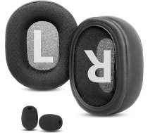 ACCOUTA elpojošs rezerves ausu spilventiņu spilvens saderīgs ar Roccat Khan Aimo 7.1 / Khan Pro Surround spēļu austiņu austiņu spilventiņiem ar elpojošu audumu un augstas kvalitātes putām