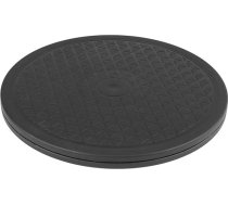 Tinje Divpusējs TV rotējošs statīvs Daudzfunkcionāls 360° rotējošs statīvs Pagriežamais galds Heavy Duty apaļais pagriežamais galds Platformas displejs datora monitoram Lazy Susan 10 collu melns